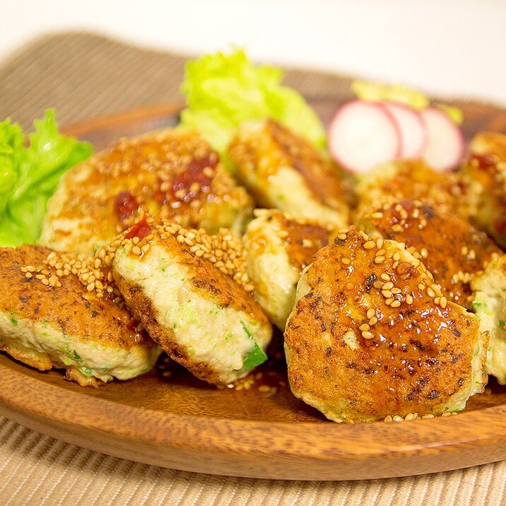 ネバネバモチモチ！オクラと鶏挽き肉のお団子焼き